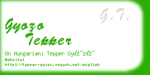 gyozo tepper business card